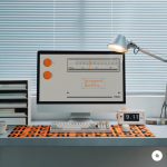 Lofree Desk Mat - Vintage Orange