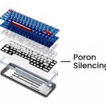 LOFREE 1% "Nature" Transparent Keyboard - Ocean