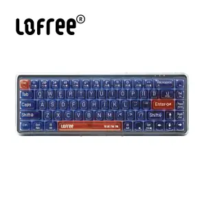 LOFREE 1% "Nature" Transparent Keyboard - Oasis