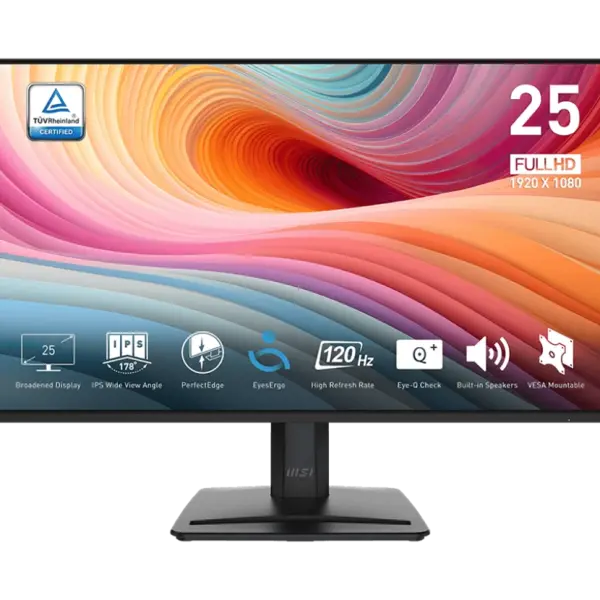 Màn hình MSI PRO MP251 E2 (24.5 inch/FHD/IPS/120Hz/1ms/Loa) - Chính hãng