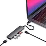 Adaper chuyển đổi Satechi USB-C Multiport Slim 6in1 (Màu Xám)